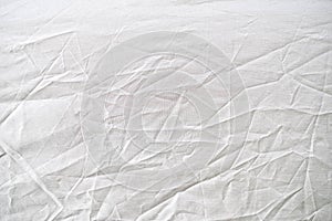 White  gray crumpled old with tent fabric page paper texture rough background. crease grunge parchment pattern  vintage design