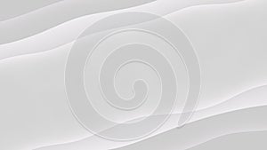 White and gray curve lines gradient 3D render