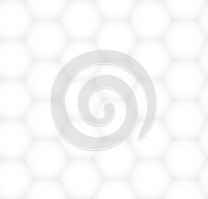 White and gray hexagonal abstract texture. Vector graphical pattern for design photo