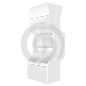 White gray POS POI Outdoor/Indoor 3D Advertising Display