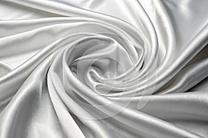 White gray satin fabric texture