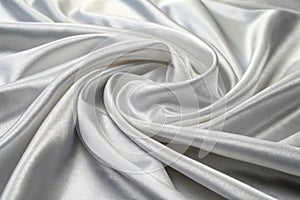 White gray satin fabric texture