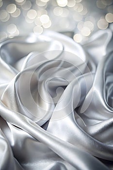 White gray satin texture with soft blur pattern