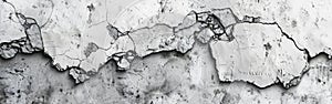 White and Gray Stone Cement Board Texture Wall Background Panorama Banner