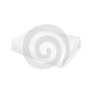 White gray wrap box or bond paper ream photo