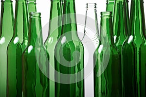 White and green bottles