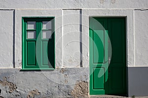 White green combination of the architecture, Spain