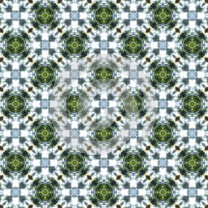 White green round shameless cloth pattern