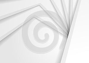 White grey 3d paper abstract corporate background