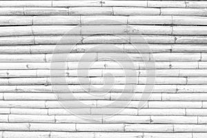 White grey bamboo wood fence texture with seamless horizontal patterns natural background