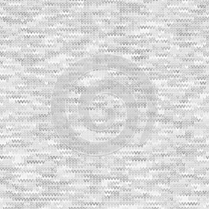 White Grey Marl Knit Melange. Heathered Texture Background. Faux Knitted Fabric with Vertical T Shirt Style. Seamless Vector photo