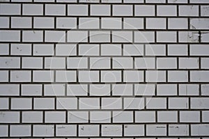 White grey wall brick background in Japan