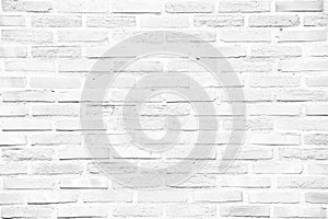 White grunge brick wall texture background