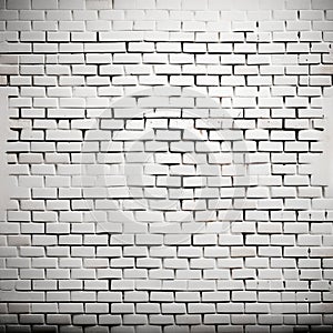 White grunge brick wall texture background, wallpaper for ads