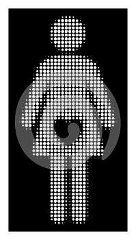 White Halftone Mistress Icon