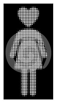 White Halftone Mistress Icon