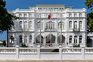 White Hall, office of the Prime Minister of Trinidad and Tobago, Port of Spain city, Caribbean. One of the Magnificent Seven