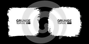 White hand drawn grunge background set. Brush stroke. Sale banners. Distress textures. Blank shapes. Vector grunge frame