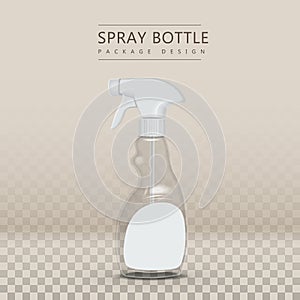 white hand spray bottle