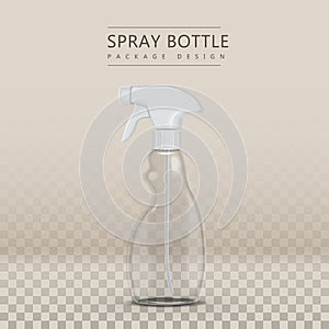 White hand spray bottle