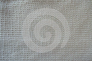 White handmade stockinette stitch fabric