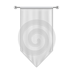 White Hanging Flag Mockup