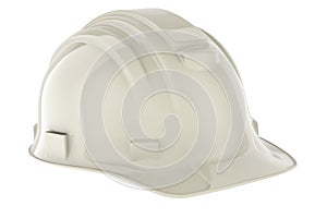 White Hard Hat, 3D rendering