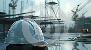 The white hard hat..AI generated image