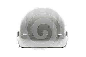 White Hard Hat Isolated on a White Background