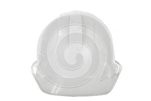 White hard hat isolated on white