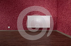 White heating radiator