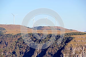 White helices in field landscape photo
