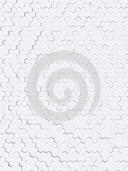 white hexagon background