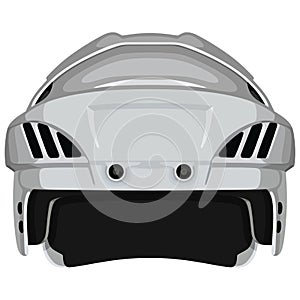 White hockey helmet