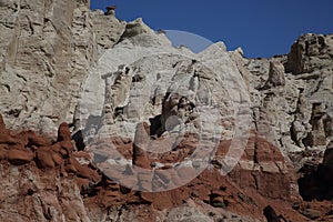 White Hoodoo-Toadstool Hoodoo- Rimrocks, Grand Staircase Escalante National Monument, GSENM, Utah