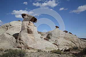 White Hoodoo-Toadstool Hoodoo- Rimrocks, Grand Staircase Escalante National Monument, GSENM, Utah