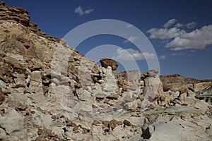 White Hoodoo-Toadstool Hoodoo- Rimrocks, Grand Staircase Escalante National Monument, GSENM, Utah