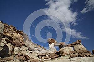 White Hoodoo-Toadstool Hoodoo- Rimrocks, Grand Staircase Escalante National Monument, GSENM, Utah