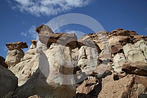 White Hoodoo-Toadstool Hoodoo- Rimrocks, Grand Staircase Escalante National Monument, GSENM, Utah