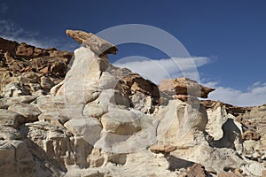 White Hoodoo-Toadstool Hoodoo- Rimrocks, Grand Staircase Escalante National Monument, GSENM, Utah