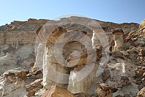 White Hoodoo-Toadstool Hoodoo- Rimrocks, Grand Staircase Escalante National Monument, GSENM, Utah