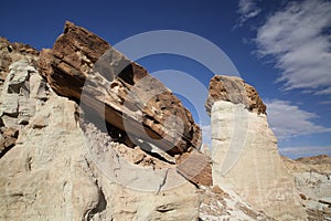 White Hoodoo-Toadstool Hoodoo- Rimrocks, Grand Staircase Escalante National Monument, GSENM, Utah