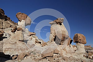 White Hoodoo-Toadstool Hoodoo- Rimrocks, Grand Staircase Escalante National Monument, GSENM, Utah