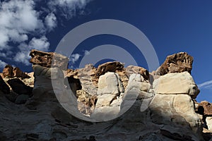 White Hoodoo-Toadstool Hoodoo- Rimrocks, Grand Staircase Escalante National Monument, GSENM, Utah