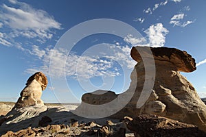 White Hoodoo-Toadstool Hoodoo- Rimrocks, Grand Staircase Escalante National Monument, GSENM, Utah