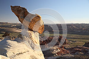 White Hoodoo-Toadstool Hoodoo- Rimrocks, Grand Staircase Escalante National Monument, GSENM, Utah