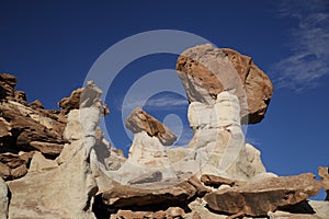 White Hoodoo-Toadstool Hoodoo- Rimrocks, Grand Staircase Escalante National Monument, GSENM, Utah