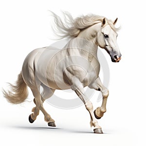 White Horse Galloping: Artgerm Style, National Geographic Photo, 8k Resolution