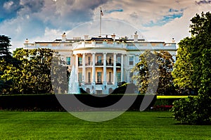 The White House on a beautiful summer day, Washington, DC. photo