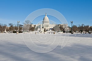 The White House building at The Mall in DC, USA